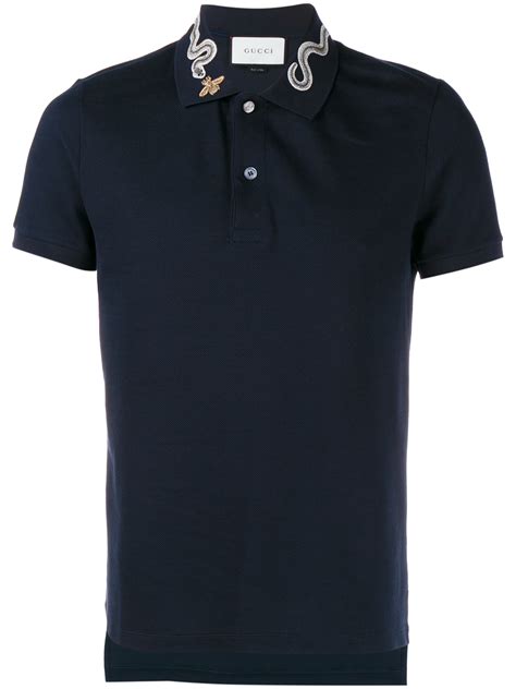 mens gucci summer polo|gucci snake and bee polo.